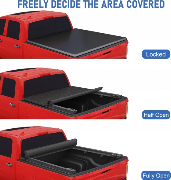 0AMS DODGE RAM 1500 09-18 ROLETA MIĘKKA 5.7 DODGE RAM 1500 Gen. 4 2009-2018 РОЛЕТА-КРИШКА БАГАЖНИКА ЗГОРТАЄМА КОРОТКА 5.7FT