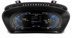 Revelti Zegary Cyfrowe LCD do BMW X1 E84 z funkcją Carplay - Mapy Google Цифровий годинник Revelti BMW X1 E84 CarPlay