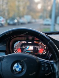 Revelti Zegary Cyfrowe LCD do BMW X1 E84 z funkcją Carplay - Mapy Google Цифровий годинник Revelti BMW X1 E84 CarPlay