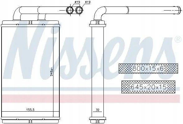 Nissens 73676 Обігрівач 73676 nissens chevrolet opel antara