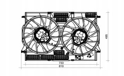 4 Seasons 4SV.08832375 Корпус вентилятора volkswagen touareg cr7 porsche cayenne 9y 2017- 3.0 4.0