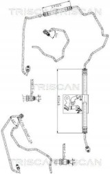 Triscan 8516 25006 Шланг шнура системи гідропідсилювача 8516 25006 triscan