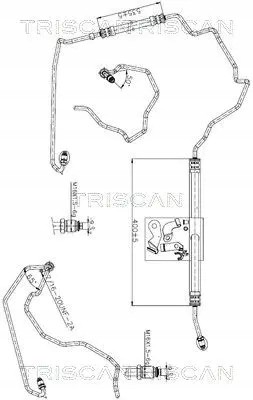 Triscan 8516 25006 Шланг шнура системи гідропідсилювача 8516 25006 triscan