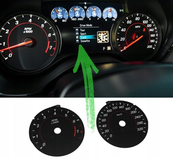 Moman 0089688086223 Chevrolet Camaro SS заміна американських циферблатів