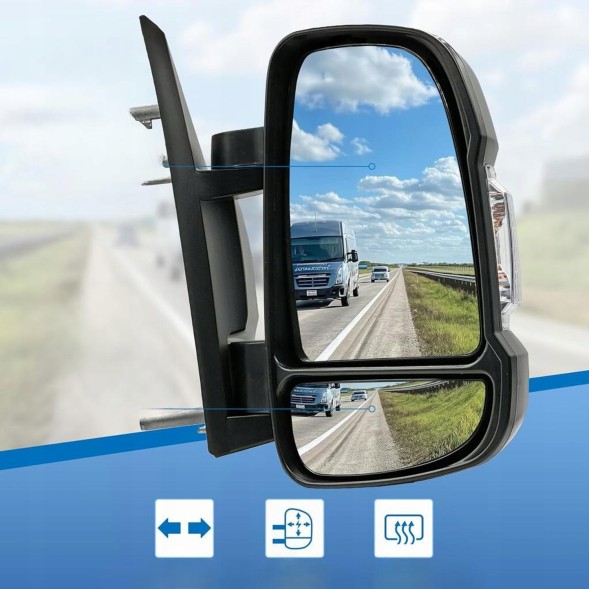 convitex KEJ-MV-CI2165 Праве дзеркало заднього виду з електроскладанням для Ducato Boxer Jumper G3026