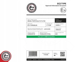 ESEN SKV CITROEN Berlingo C2 C3 I C4 C5 III Xsara Picasso Peugeot 308 1.6 HDi filtr cząstek stałych DPF 1731EN CITROEN C2 C4 Xsara Peugeot 308 1.6 HDi фільтр сажі DPF 1731EN