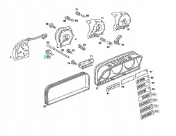 Mercedes-Benz OE A000542362564 ПОТЕНЦІОМЕТР РЕГУЛЮВАННЯ ЯСКРАВОСТІ ПАНЕЛІ ПРИЛАДІВ MERCEDES W123