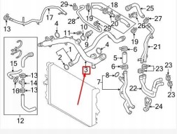 Audi OE 06E 121 045 BD 06E121045bd оригінальний шланг охолодження vag audi q7 3,0 10-