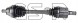 GSP 202351 Вал карданний gsp audi cupra seat skoda vw 2014 - лівий