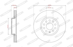 DDF3121C FERODO Гальмівний диск