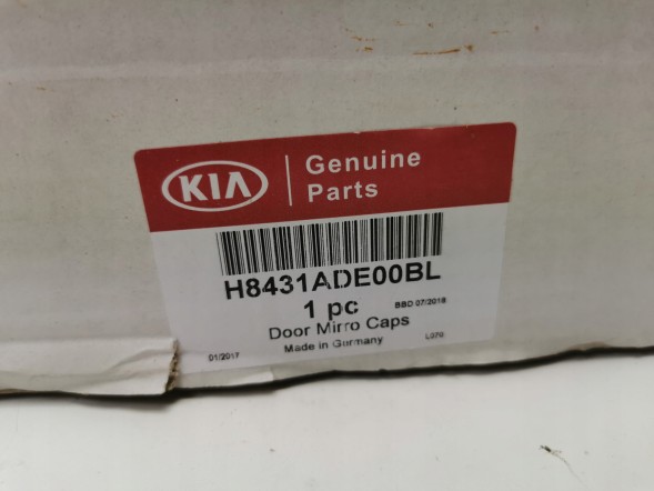 Kia OE НАКЛАДКИ КОРПУС ЩИТОК НА ДЗЕРКАЛА KIA RIO 17- од. H8431ADE00BL