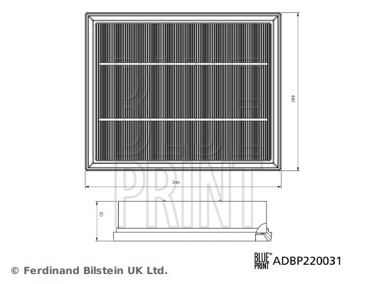 ADBP220031 BLUE PRINT Фільтр забору повітря