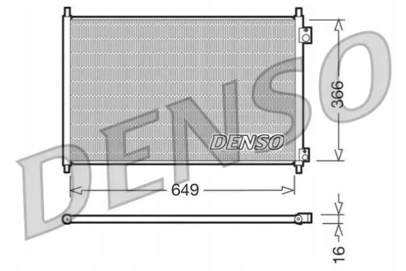 Denso DCN40006 Очисник радіатора кондиціонера dcn40006 denso