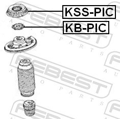KB PIC FEBEST Підшипник опори амортизатора