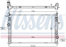 Nissens 636042 Радіатор, система охолодження двигуна nissens 636042