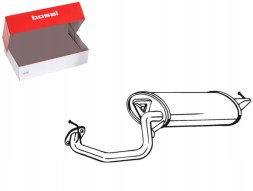 Bosal 228-151 Глушник вихлопної системи задньої частини toyota avensis 1.6 1.8 + помічник зіткнення #34