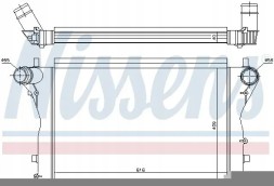 Nissens 96420 Інтеркулер (охолоджувач повітря) 96420 nissens для audi