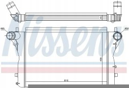 Nissens 96420 Інтеркулер (охолоджувач повітря) 96420 nissens для audi