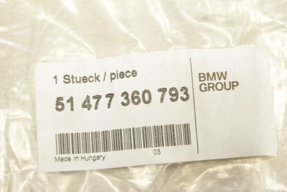 BMW OE 7360793 51477360793 OE КИЛИМОК ВЕЛЮРОВИЙ ВОДІЯ ЛІВИЙ VENETOBEIGE BMW F36 GRANCOUPE