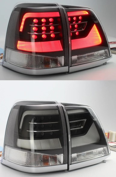VLAND 818491-3 mhm Комплект задніх ліхтарів Vland Led Black Tuning Toyota Land Cruiser V8 200 fj200 07-15