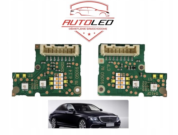 CHINA MODUŁ DRL ŚWIATŁA DZIENNEGO DRL I KIERUNKOWSKAZU LED E-KLASA W213 MULTIBEAM Mercedes eklasa w213 модуль led drl та світлодіодного поворотника для мультибім-лампи