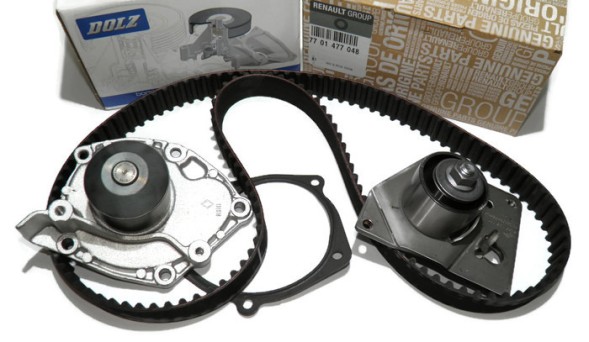 Renault OE 7701477048 &amp; R219 ГРМ ВОДЯНИЙ НАСОС RENAULT 1.9 DCI 132 ЗУБ