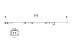 1987473520 BOSCH Датчик зношування колодок