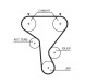 K015573XS GATES Рем комплект ГРМ