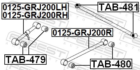 TAB 480 FEBEST Сайлентблок