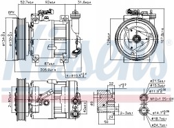 Nissens 89120 Компресор кондиціонера nissens 89120