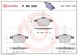 P85045 BREMBO Комплект гальмівних колодок з 4 шт дисків