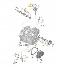 Volkswagen OE OE VOLKSWAGEN 02Z301230AA МЕХАНІЗМ ПЕРЕМИКАННЯ ПЕРЕДАЧ VW ТРАНСПОРТЕР T5