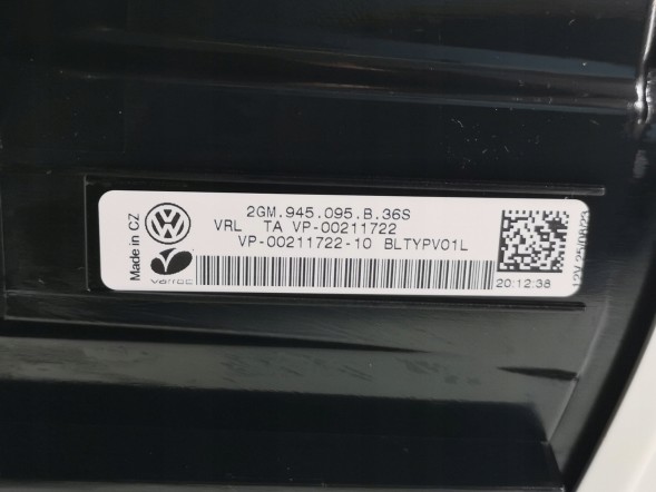 Volkswagen OE 2GM945095B, DWP2GM945095BOE Задня ліва LED фара VW T-Cross 2GM945095B Нова оригінальна