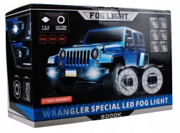 M-Tech  Світлодіодний галоген та світлодіодні денні фари drl 2в1 plug&amp;paly для jeep chrysler dodge