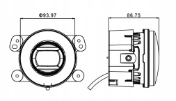 M-Tech  Світлодіодний галоген та світлодіодні денні фари drl 2в1 plug&amp;paly для jeep chrysler dodge