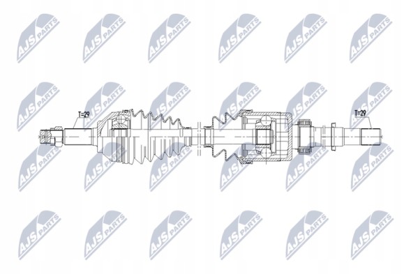 Китай fcs-19.02/1L/26 ПІВОСЬ ПРАВА NISSAN QASHQAI I J10 2.0 4x4 4WD МЕХАНІЧНА КОРОБКА ПЕРЕДАЧ