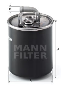 WK 842 17 MANN FILTER Фільтр палива