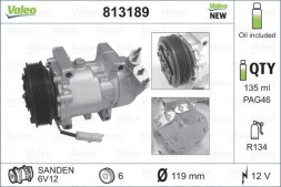 Valeo 813189 Компресор кондиціонера valeo 813189