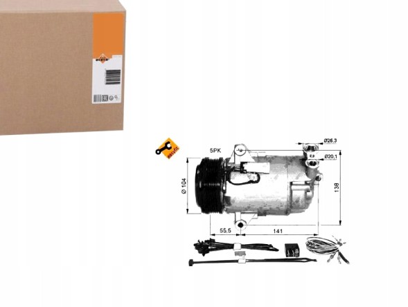 NRF 32681 Nrf компресор кондиціонера mazda 3 03-