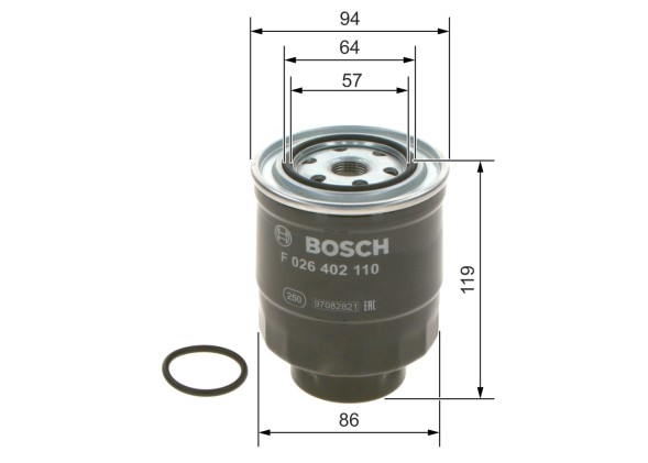 F026402110 BOSCH Фільтр паливний