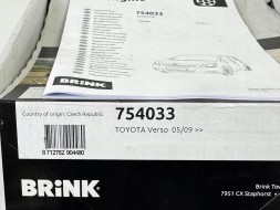 Toyota OE 754033 1802200226 Спеціальна проводка фаркопу BRINK 7PIN OEM Toyota Verso 09- 754033
