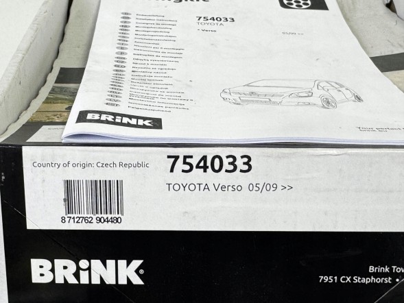 Toyota OE 754033 1802200226 Спеціальна проводка фаркопу BRINK 7PIN OEM Toyota Verso 09- 754033