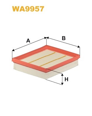 WA9957 WIX FILTERS Фільтр повітряний