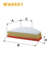 WA9601 WIX FILTERS Фільтр повітряний