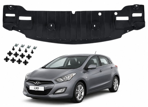 PC 8345244ZE2 ЗАХИСНА ПАНЕЛЬ ПІД ДВИГУН БАМПЕР + КЛІПСИ HYUNDAI I30 (GD) 03.2012-03.2017 КОМПЛЕКТ