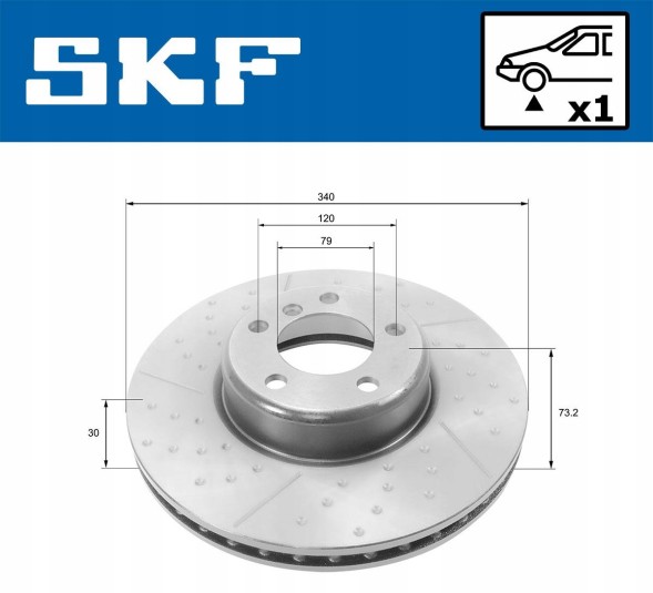 SKF VKBD 80246 V1 Гальмівний диск - skf vkbd 80246 v1