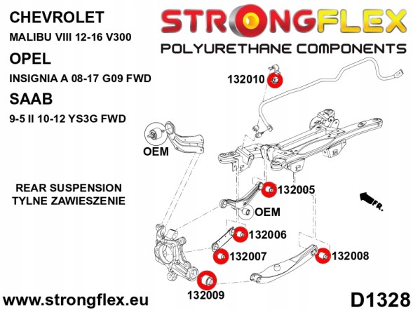Strongflex 5902553578959 Комплект спортивної підвіски - Chevrolet Malibu VIII (12-16) V300