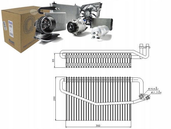 Nissens 92173 NIS/ZS Випорник кондиционера mercedes c (cl203) c t-model