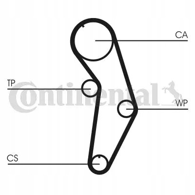 Continental CT908WP2 Комплект грм + водяний насос ct908wp2