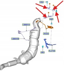 Ford OE JB3P-5H295-AA, JB3Z9J460B ДАТЧИК ТИСКУ ВИПУСКНИХ ГАЗІВ 2.0 ECOBLUE RANGER 19- OE 2178170 _ JB3P-5H295-AA